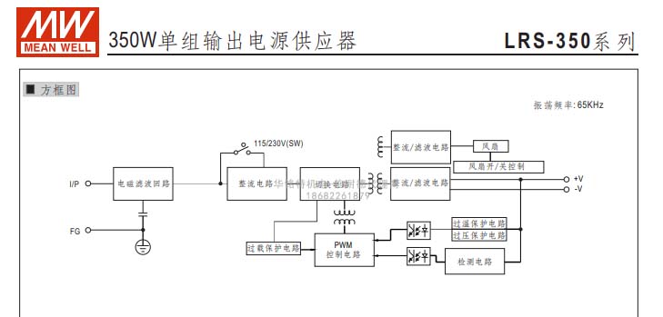 明緯深圳代理商談明緯開關電源LRS-350-24介紹及特點